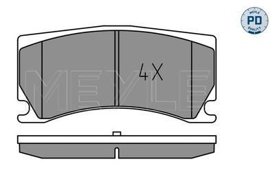 0252485115PD MEYLE Комплект тормозных колодок, дисковый тормоз