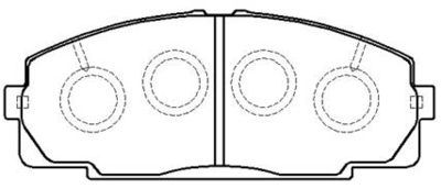 HP9109 HSB GOLD Комплект тормозных колодок, дисковый тормоз