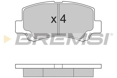 BP2894 BREMSI Комплект тормозных колодок, дисковый тормоз