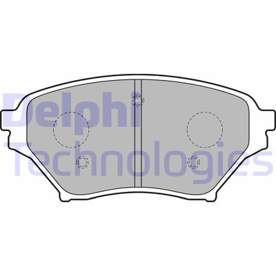 LP1761 DELPHI Комплект тормозных колодок, дисковый тормоз
