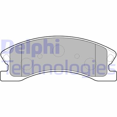 LP1906 DELPHI Комплект тормозных колодок, дисковый тормоз