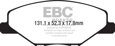 DPX2211 EBC Brakes Комплект тормозных колодок, дисковый тормоз
