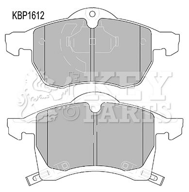 KBP1612 KEY PARTS Комплект тормозных колодок, дисковый тормоз