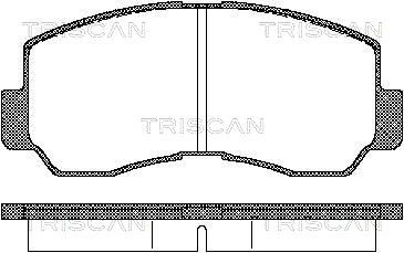 811042011 TRISCAN Комплект тормозных колодок, дисковый тормоз