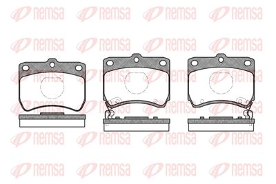 027102 REMSA Комплект тормозных колодок, дисковый тормоз
