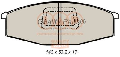 70413020 IAP QUALITY PARTS Комплект тормозных колодок, дисковый тормоз