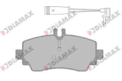 N09431 DIAMAX Комплект тормозных колодок, дисковый тормоз