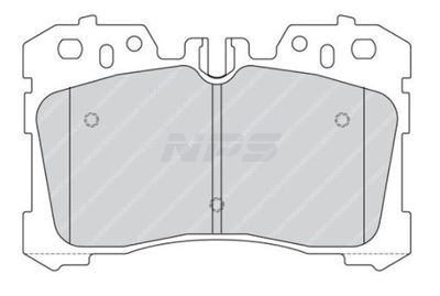 T360A135 NPS Комплект тормозных колодок, дисковый тормоз