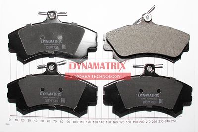 DBP1738 DYNAMATRIX Комплект тормозных колодок, дисковый тормоз