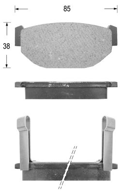 FK7009 KAISHIN Комплект тормозных колодок, дисковый тормоз