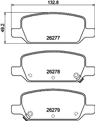 PCP2032 DON Комплект тормозных колодок, дисковый тормоз