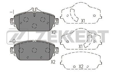 BS1411 ZEKKERT Комплект тормозных колодок, дисковый тормоз