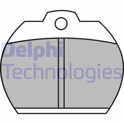 LP119 DELPHI Комплект тормозных колодок, дисковый тормоз
