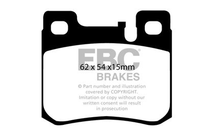 DP41026R EBC Brakes Комплект тормозных колодок, дисковый тормоз