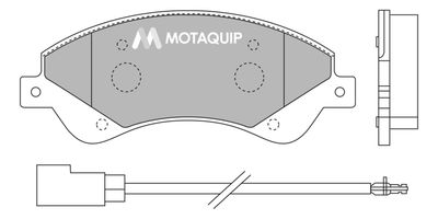 LVXL1302 MOTAQUIP Комплект тормозных колодок, дисковый тормоз