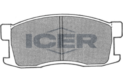 180346 ICER Комплект тормозных колодок, дисковый тормоз
