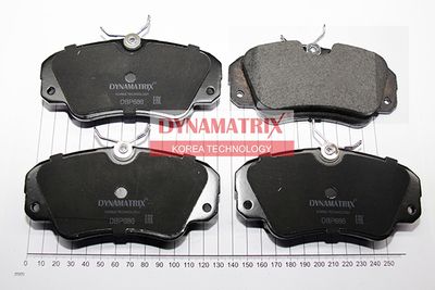 DBP686 DYNAMATRIX Комплект тормозных колодок, дисковый тормоз