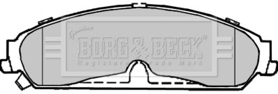 BBP2369 BORG & BECK Комплект тормозных колодок, дисковый тормоз