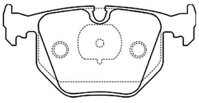 AKD1045 ASVA Комплект тормозных колодок, дисковый тормоз