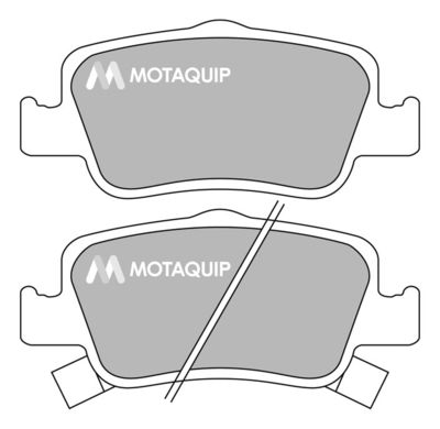 LVXL1406 MOTAQUIP Комплект тормозных колодок, дисковый тормоз