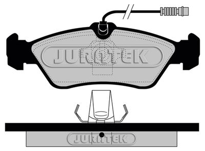 JCP1045 JURATEK Комплект тормозных колодок, дисковый тормоз
