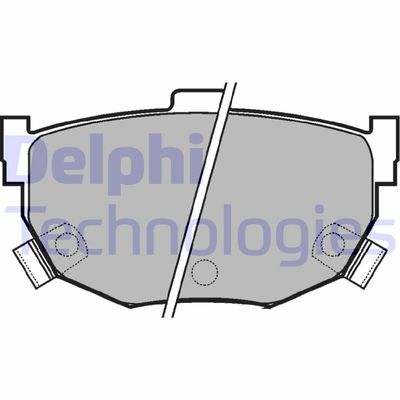 LP1073 DELPHI Комплект тормозных колодок, дисковый тормоз