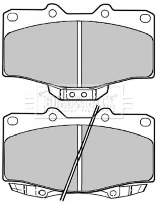 BBP1136 BORG & BECK Комплект тормозных колодок, дисковый тормоз