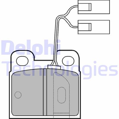 LP824 DELPHI Комплект тормозных колодок, дисковый тормоз