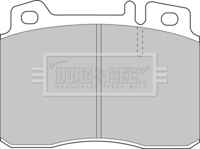 BBP1587 BORG & BECK Комплект тормозных колодок, дисковый тормоз