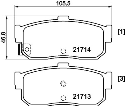 8DB355036591 HELLA PAGID Комплект тормозных колодок, дисковый тормоз