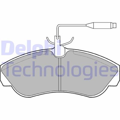 LP878 DELPHI Комплект тормозных колодок, дисковый тормоз