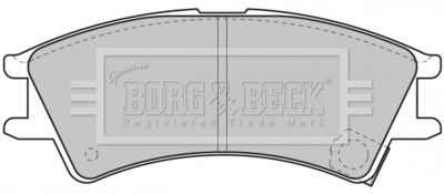 BBP1659 BORG & BECK Комплект тормозных колодок, дисковый тормоз