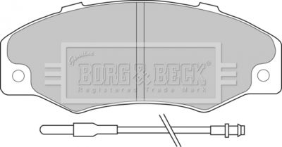 BBP1078 BORG & BECK Комплект тормозных колодок, дисковый тормоз