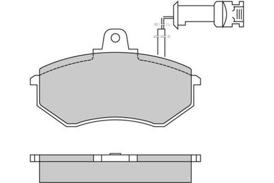 120257 E.T.F. Комплект тормозных колодок, дисковый тормоз