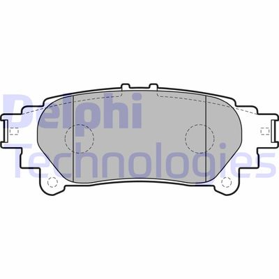 LP2196 DELPHI Комплект тормозных колодок, дисковый тормоз