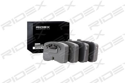 402B0902 RIDEX Комплект тормозных колодок, дисковый тормоз
