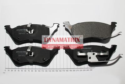 DBP1475 DYNAMATRIX Комплект тормозных колодок, дисковый тормоз