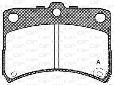 BPA072302 OPEN PARTS Комплект тормозных колодок, дисковый тормоз