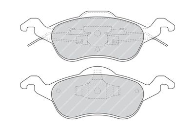 FDB1318B FERODO Комплект тормозных колодок, дисковый тормоз