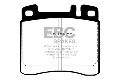 DP2888 EBC Brakes Комплект тормозных колодок, дисковый тормоз
