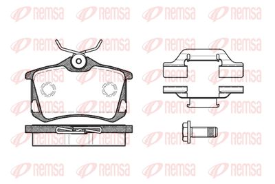 026350 REMSA Комплект тормозных колодок, дисковый тормоз
