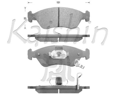 FK10135 KAISHIN Комплект тормозных колодок, дисковый тормоз