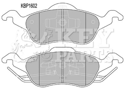 KBP1602 KEY PARTS Комплект тормозных колодок, дисковый тормоз