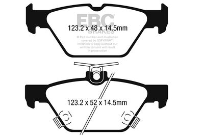 DP42257R EBC Brakes Комплект тормозных колодок, дисковый тормоз