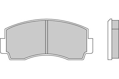 120168 E.T.F. Комплект тормозных колодок, дисковый тормоз