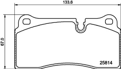 8DB355039951 HELLA Комплект тормозных колодок, дисковый тормоз