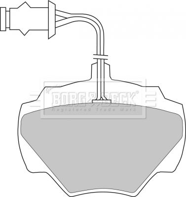 BBP1279 BORG & BECK Комплект тормозных колодок, дисковый тормоз