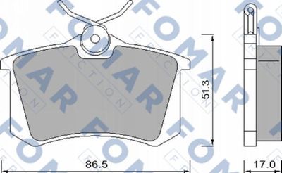FO448181 FOMAR Friction Комплект тормозных колодок, дисковый тормоз