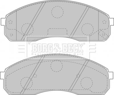 BBP1749 BORG & BECK Комплект тормозных колодок, дисковый тормоз