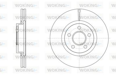 D6256110 WOKING Комплект тормозных колодок, дисковый тормоз